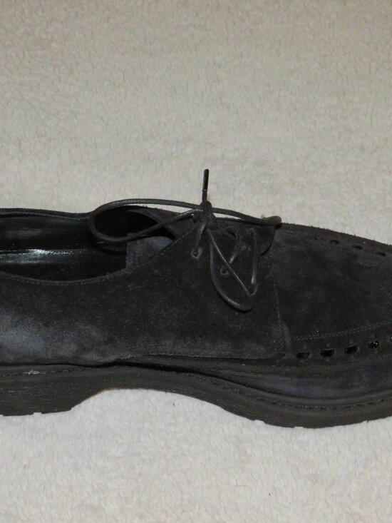 CELINE x Hedi Slimane FW19 Black Suede Creeper Lace-Up Shoes Size 9 main image 9